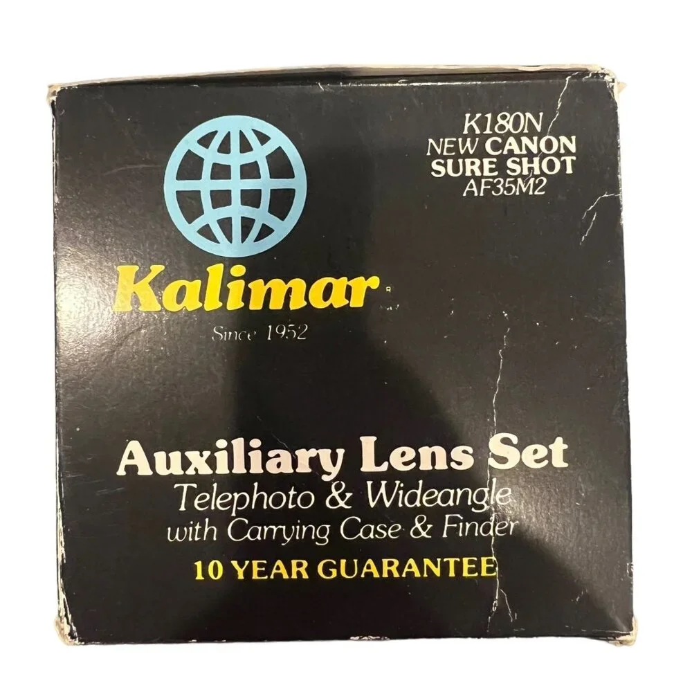 VTG Kalimar K180N New Cannon Sure Shot‎ Auxiliary Lens Set Telephoto & Wideangle